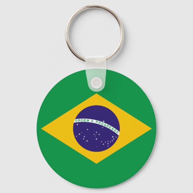 Brazilian flag keychain (Front)