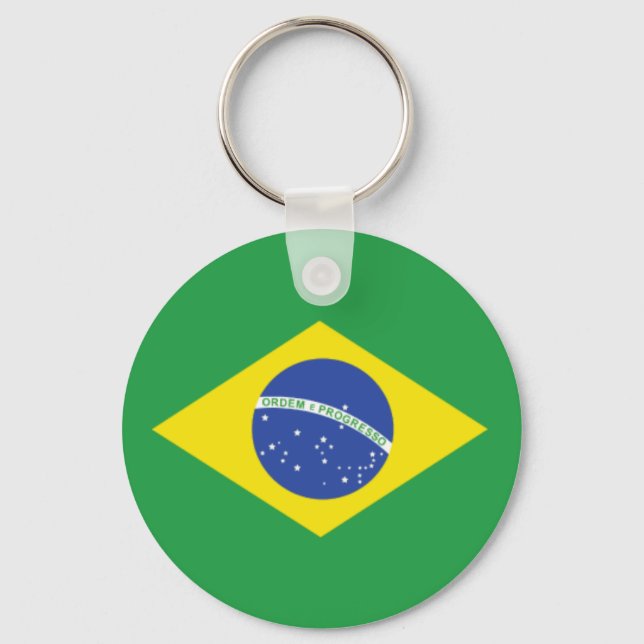 Brazilian Flag Keychain (Front)
