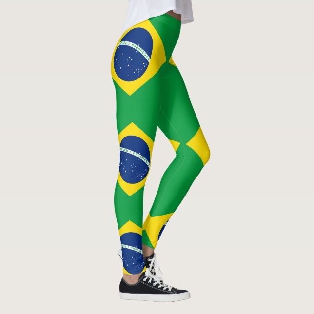 Brazilian Flag Leggings (Right)