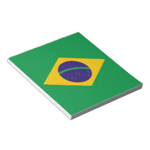Brazilian flag notepad