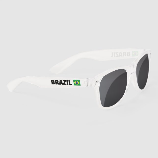 Brazilian flag of Brazil personalized party Sunglasses (Right)