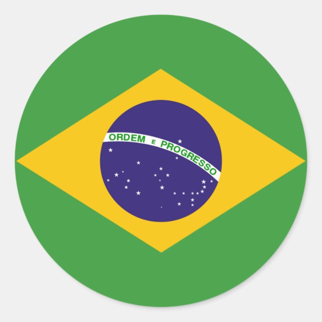 Brazilian flag of Brazil stickers (Front)