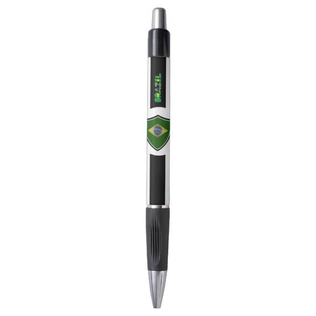 Brazilian flag pen (Front Vertical)