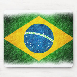 Brazilian_Flag_Pencil_Painting Mouse Pad