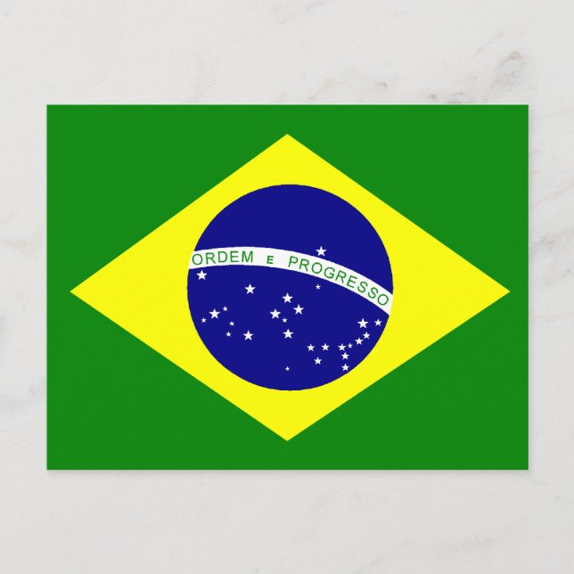 Brazilian flag postcard (Front)