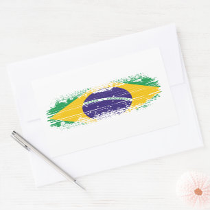 Brazilian flag sticker