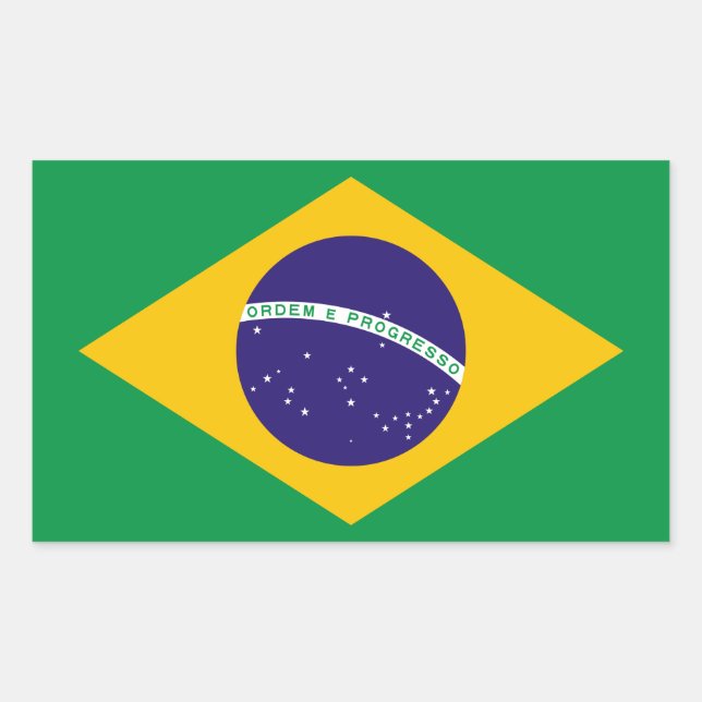 Brazilian flag sticker (Front)