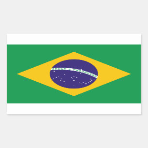 Brazilian flag sticker