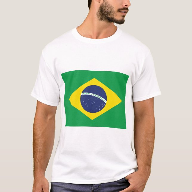 Brazilian Flag. T-Shirt (Front)
