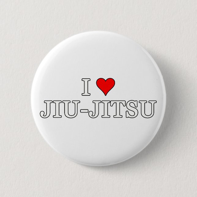 Brazilian Jiu Jitsu 2 Inch Round Button (Front)