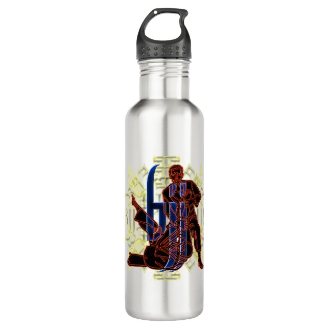 Brazilian Jiu Jitsu 710 Ml Water Bottle (Front)