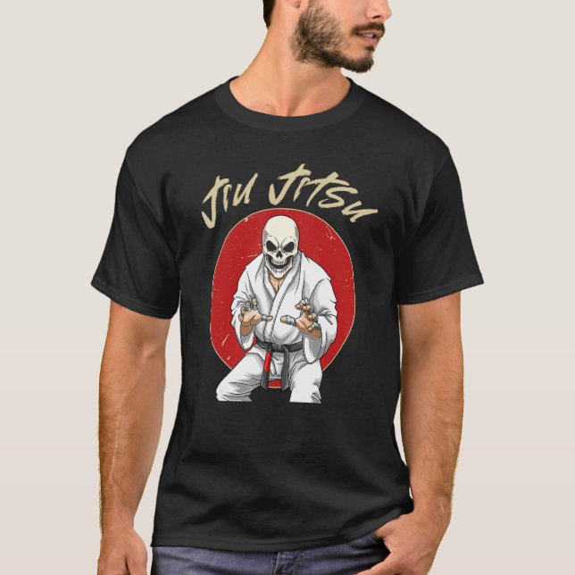 Brazilian Jiu Jitsu And Grappling   Bjj Skeleton   T-Shirt (Front)