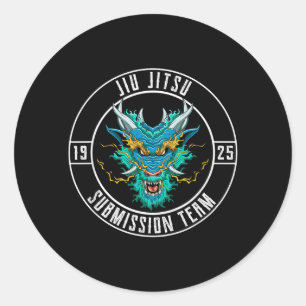 Brazilian Jiu Jitsu and Grappling - Jiu Jitsu Classic Round Sticker