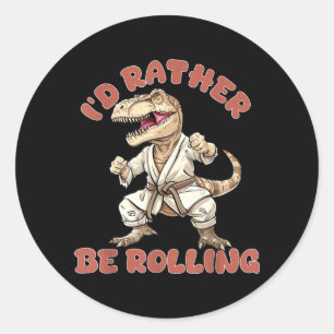 Brazilian Jiu Jitsu BJJ For Men Dad Boy Women Classic Round Sticker