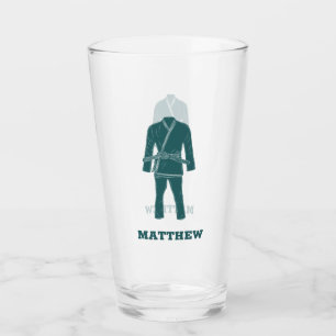 Brazilian Jiu Jitsu BJJ Gi Uniform Personalized Glass