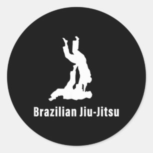 Brazilian Jiu-Jitsu BJJ Grappling Ground Fighting Classic Round Sticker