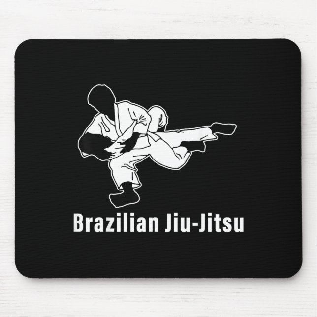 Brazilian Jiu-Jitsu BJJ Grappling Ground Fighting Mouse Pad (Front)