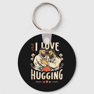 Brazilian Jiu Jitsu BJJ Love Hugging Funny MMA Keychain