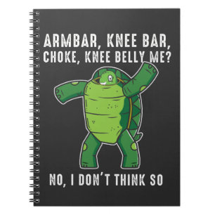 Brazilian Jiu jitsu BJJ Turtle defence position Notebook
