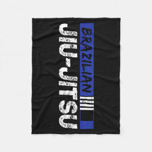 Brazilian Jiu-Jitsu Blue Belt BJJ Fighting MMA Fleece Blanket