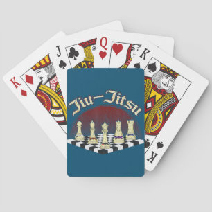 brazilian jiu jitsu chess black belt playing cards