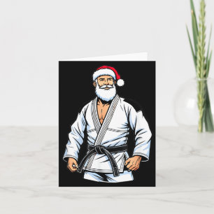 Brazilian Jiu Jitsu Christmas - Jiu Jitsu Santa Card