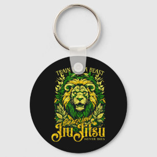 Brazilian Jiu Jitsu __ Cool MMA Fighter Lion le Keychain