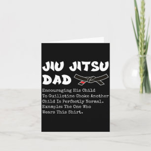 Brazilian Jiu Jitsu Dad Martial Arts BJJ Father Card