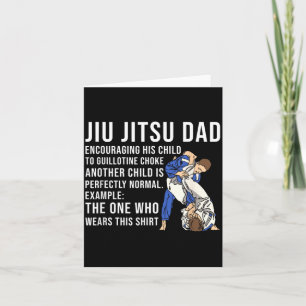 Brazilian Jiu Jitsu Dad Martial Arts BJJ Father Card
