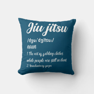 Brazilian Jiu Jitsu Definition Martial Art Combat Throw Pillow