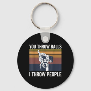 Brazilian Jiu Jitsu Design for a BJJ Fighter Keychain