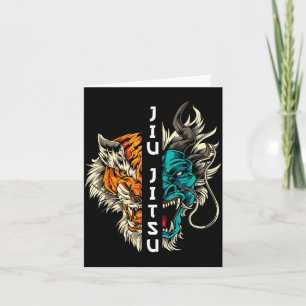 Brazilian Jiu Jitsu Dragon and Tiger Card