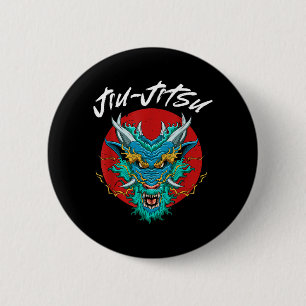 Brazilian Jiu Jitsu Dragon - BJJ Grappling 2 Inch Round Button