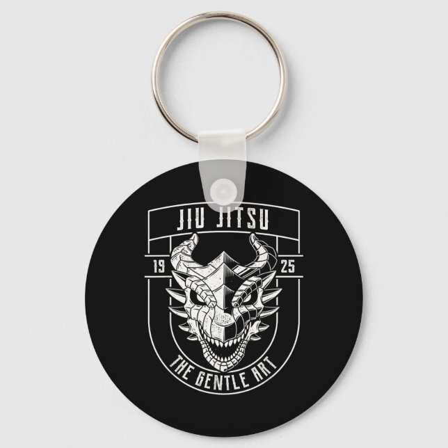 Brazilian Jiu Jitsu Dragon Keychain (Front)