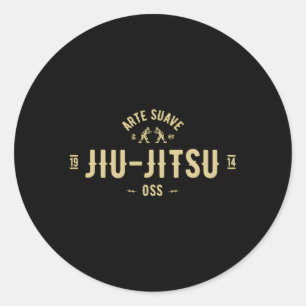 Brazilian Jiu Jitsu E Suave Oss Bjj Classic Round Sticker