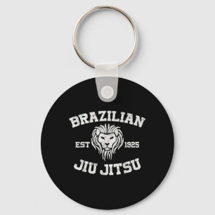 Brazilian Jiu Jitsu Est 1925 Lion Head Classic Keychain