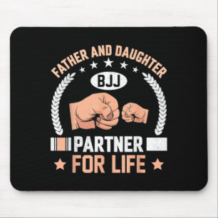 Brazilian Jiu-Jitsu Father and Daughter BJJ Mouse Pad