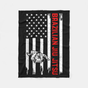 Brazilian Jiu Jitsu Flag Brazilian Jiu Jitsu Fleece Blanket