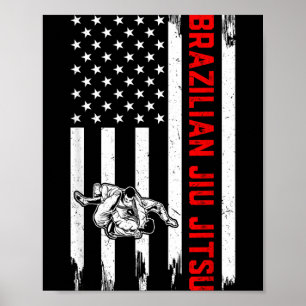 Brazilian Jiu Jitsu Flag Brazilian Jiu Jitsu Poster