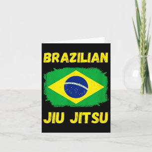 Brazilian Jiu Jitsu Flag Card