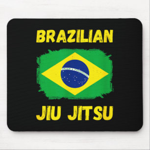 Brazilian Jiu Jitsu Flag Mouse Pad