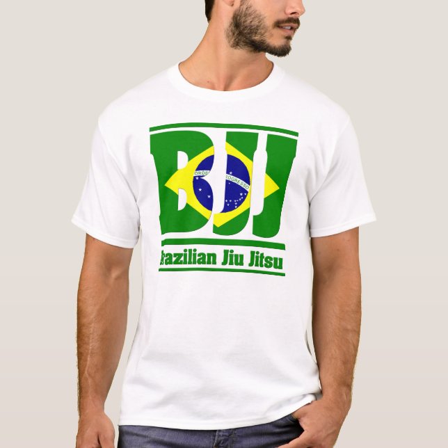 Brazilian Jiu Jitsu Flag T-Shirt (Front)