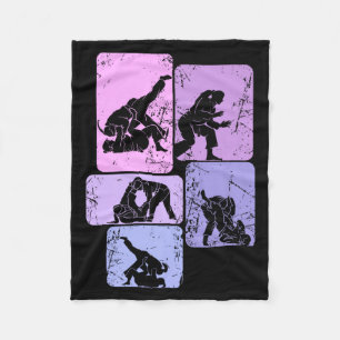 Brazilian Jiu Jitsu Girls Women Jiujitsu BJJ Fleece Blanket