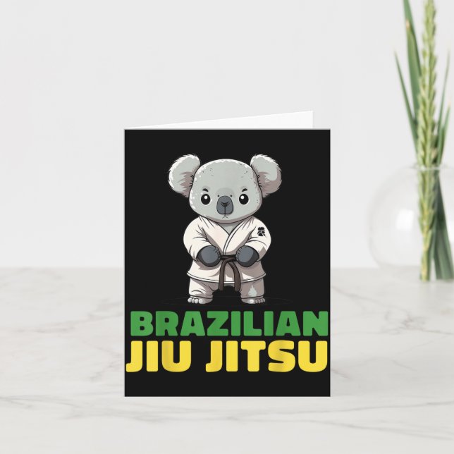 Brazilian Jiu Jitsu Grappling Koala Card (Front)