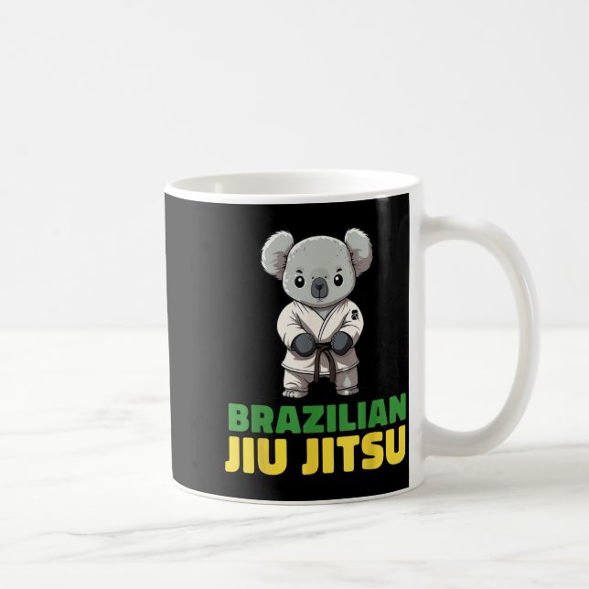 Brazilian Jiu Jitsu Grappling Koala Coffee Mug (Right)