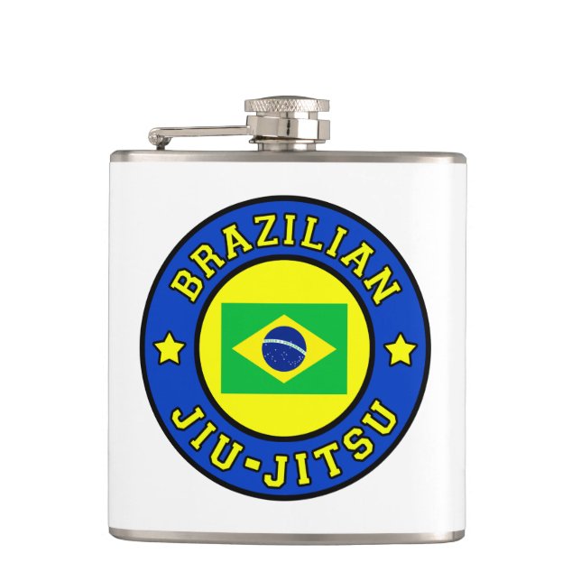 Brazilian Jiu Jitsu Hip Flask (Front)