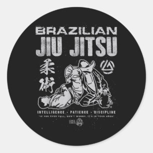 Brazilian Jiu-Jitsu Martial Arts Combat Srts Classic Round Sticker