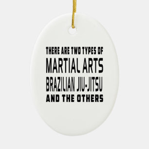 Brazilian Jiu-Jitsu Martial Arts Designs Ceramic Ornament