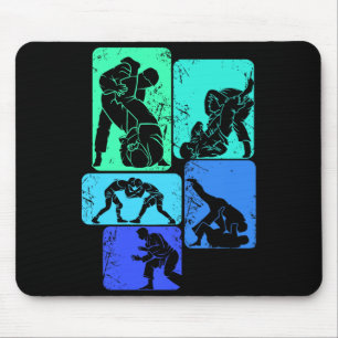 Brazilian Jiu Jitsu Men Kids Boys Jiujitsu BJJ Mouse Pad