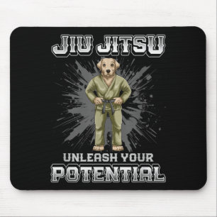 Brazilian Jiu Jitsu MMA and Grappling BJJ Dog Mouse Pad